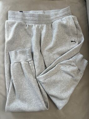 Puma Light Grey Jogger Sweatpants